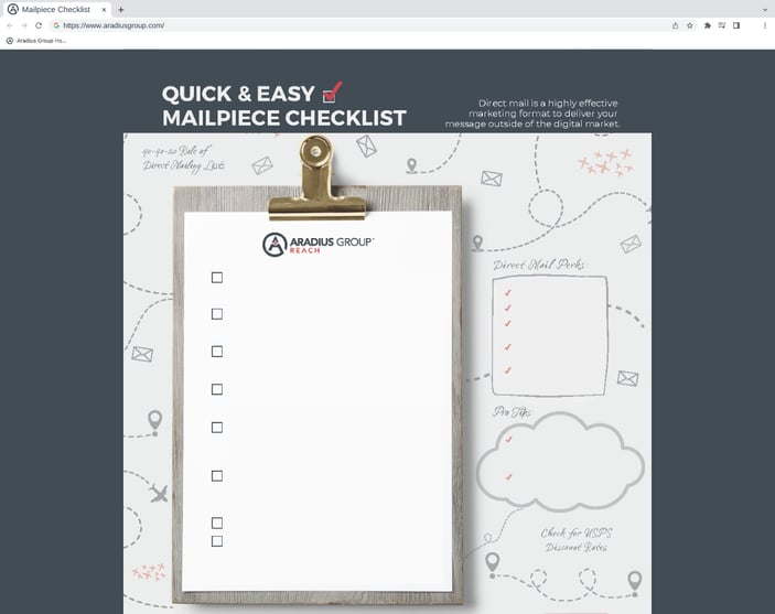 Quick & Easy Mailpiece Checklist 