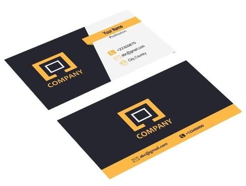 example of a business card