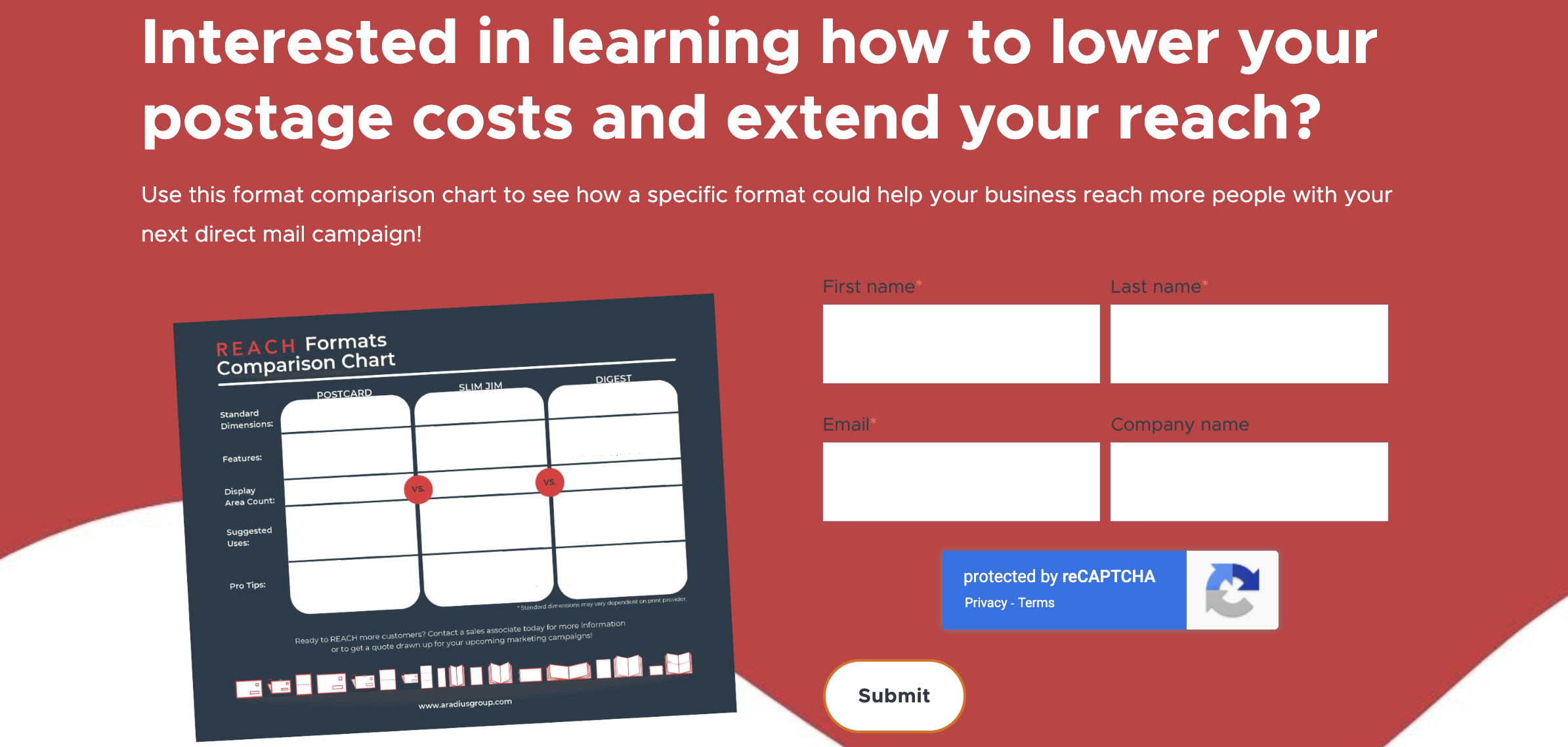 Landing page for REACH Formats Comparison Chart