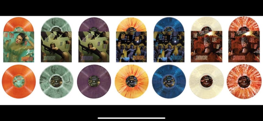 life of a showgirl variants